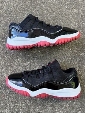Jordan 11 Retro Low Bred 2025 (PS) Preschool Lil Kids Shoe Size 12C FV5116-006
